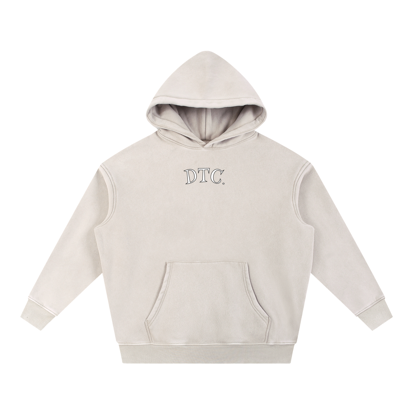 White DTC. Oversize Hoodie